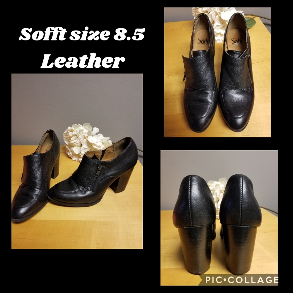 Sofft leather booties size 8.5